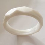 milk white silicone teething bracelet baby