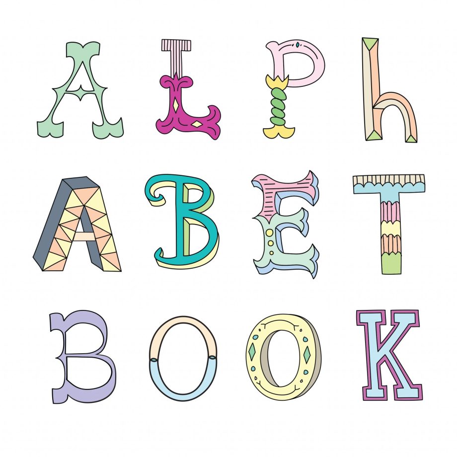 baby first alphabet book keepsake newborn unique
