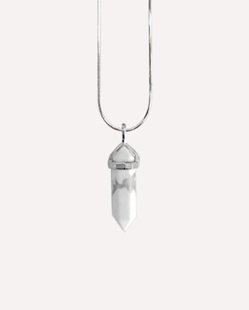 marble chakra stone crystal pendant necklace