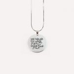 we made a wish and you came true silver charm pendant australia
