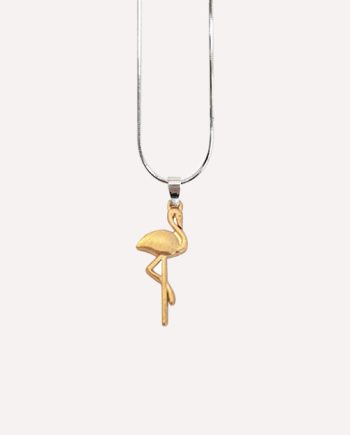 stork gold charm pregnancy necklace