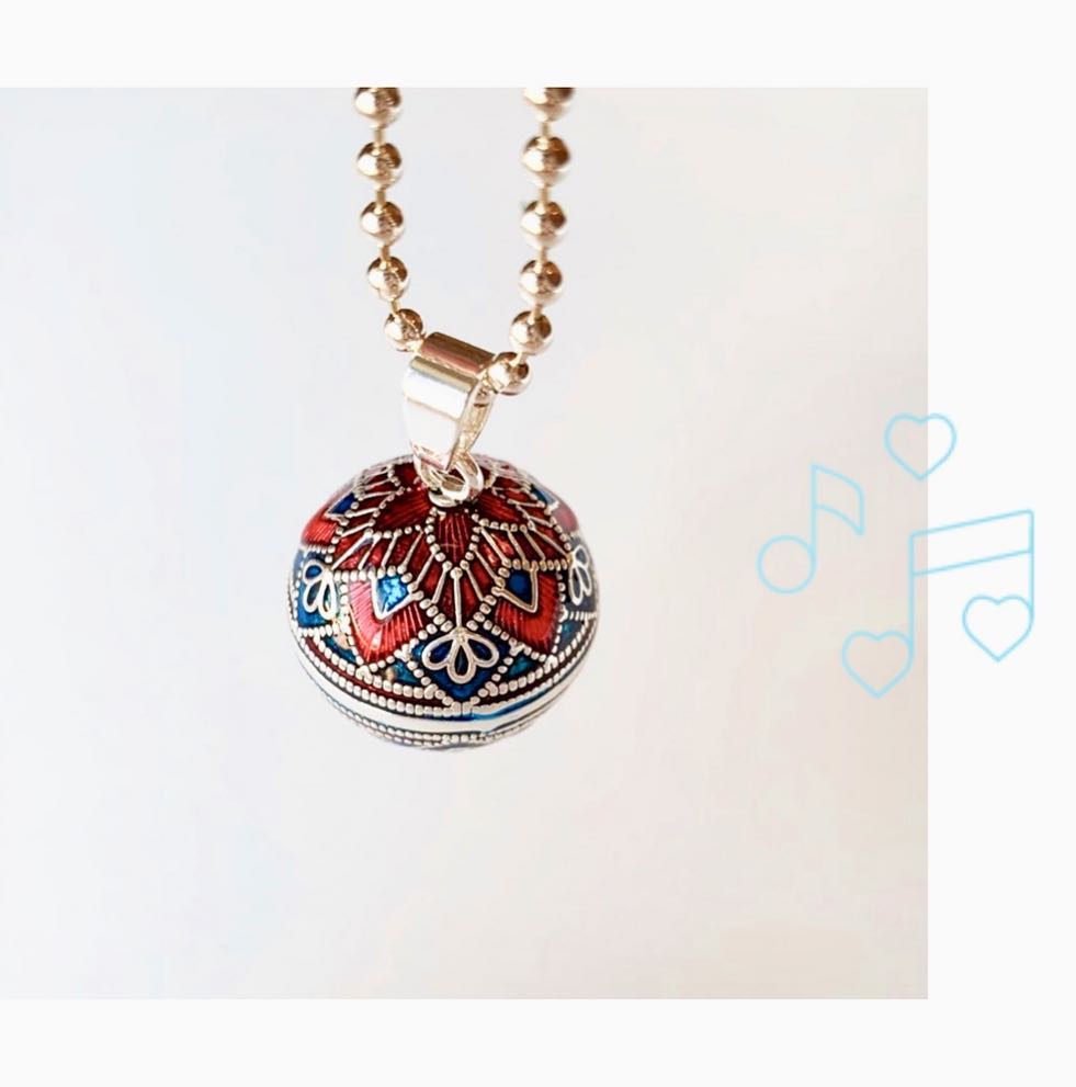 mexican bola chime bell pendant