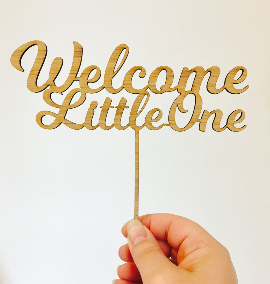 cake topper welcome little one