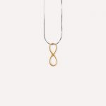 gold infinity charm necklace pendant